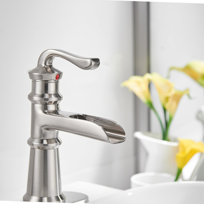 DFI Waterfall Lavatory Single Hole Bathroom Faucet & Reviews Wayfair